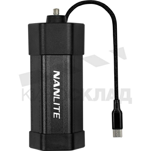 Батарейный блок Nanlite Pavotube Ii 6C Np-F с кабелем USB-C фото 2