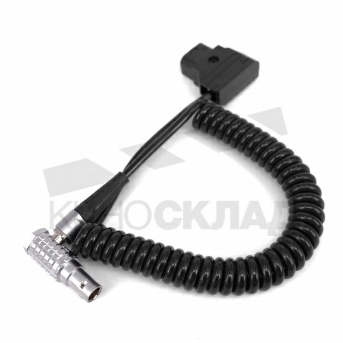 Кабель питания для DJI focus D-Tap (male)  - Lemo 6 pin,витой 1m.