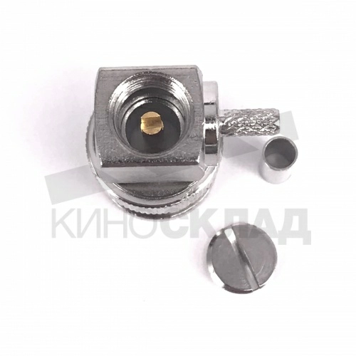 Разъём BNC угловой, кабельный для mini coaxial cable фото 4
