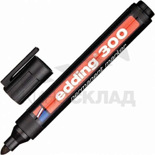 Маркер перманентный Edding E-300 1,5-3mm черный