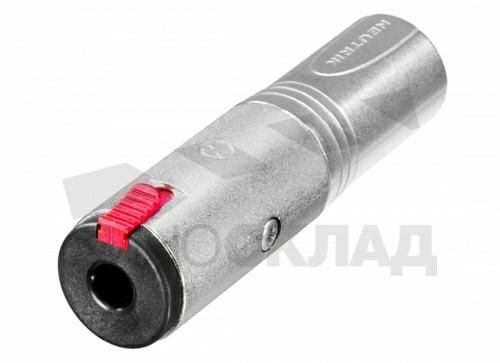 Переходник XLR 3 пина папа --> Stereo Jack 6.3мм мама