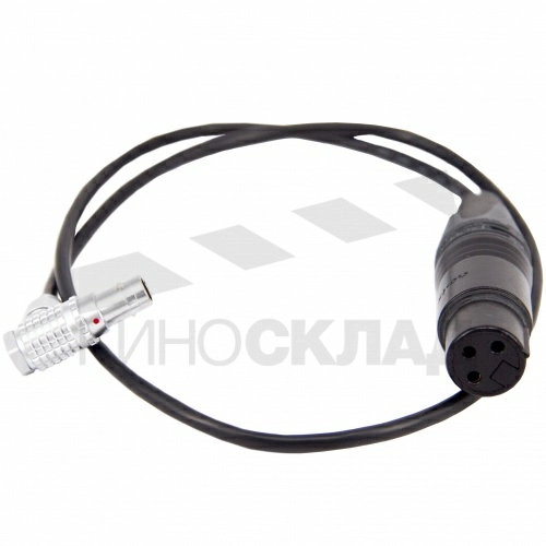 Кабель аудио для ARRI Alexa Mini LF, Lemo 6 pin на XLR 3 pin female., длина 60 см.