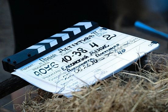 Fotokvant Clapper-1 хлопушка для кино- и видеосъемки 20х30 см белая с русским текстом