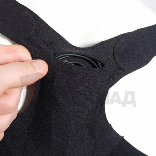 Эластичный крепеж для радиопередатчика на спину. URSA Back Strap черный M фото 2