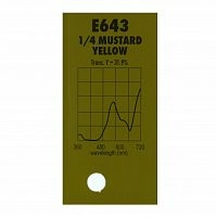 Картинка Светофильтр Lee # 643 Quarter Mustard YellowLEE 
