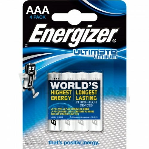 Литиевая мизинчиковая батарейка Energizer Ultimate Lithium 1.5V FR03/ AAA фото 5