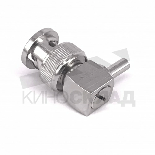 Разъём BNC угловой, кабельный для mini coaxial cable фото 2
