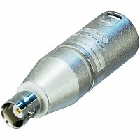 Картинка  Адаптер XLR 3 контакта штекер - BNC гнездо NA2MBNC    NA2MBNC
