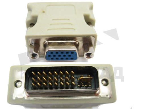 Переходник AD-DM/GF DVI-I вилка на VGA розетку