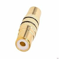 Картинка  Переходник AD-RF/RF RCA розетка-розетка (золот.)    AD-RF/RF                 
