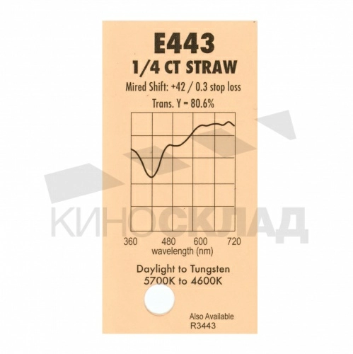 Светофильтр 443 Quarter Ct Straw