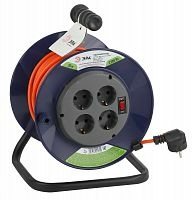 Удлинитель на катушке ЭРА RPx-4es-3х1.0-20m длина 20м 