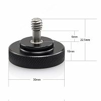 Винт 1/4" конгрессный (пластиковая рукоятка) Thumb-Screw-1/4" 22,5 мм.