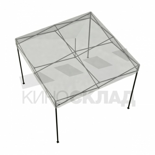 Шатер быстросборный для кино 3x3х3м., черный фото 5