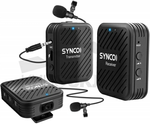 Беспроводная микрофонная система SYNCO G1(A2) 2,4 ГГц (2 передатчика)