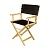 Режиссерский стул/кресло низкий деревянный фото 2