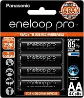  Аккумулятор Panasonic Eneloop Pro AA 2500 mAh  4 шт.в блистере