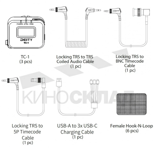 Профессиональный генератор тайм-кода Deity TC-1 Timecode Box Kit DTT0272D81 фото 3