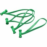 Картинка  Многоразовые кабельные стяжки резиновые BongoTies зеленые (10 шт)    A5-01-G
