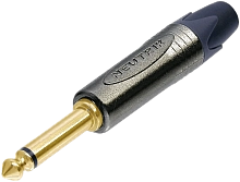 Картинка  Разъём джек Neutrik NP2X-BAG 6,3 мм моно кабельный черный (папа)    NP2X-BAG
