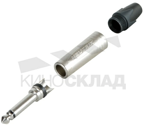 Разъём джек Neutrik NP2X 6,3 мм моно кабельный (папа)