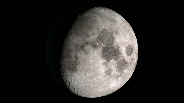 Цейтраферная видеосъемка Луны
