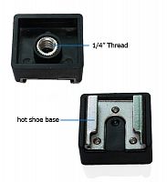 Адаптер Cold Shoe (Холодный башмак) 1/4" (мама) ShoeBase