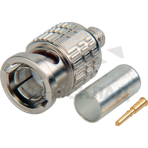 Разъём Canare BCP-A4 BNC кабельный обжимной для LV-61S, Belden 8241, 8279, RG-59B/U