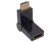 Картинка  Переходник HDMI (вилка) - HDMI (розетка) угловой позолоч. HAMA    83012
