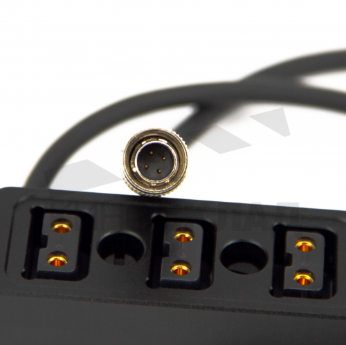 Разветвитель питания Sound Devices 12V Hirose 4-pin - 3x D-tap (female), 0.5м., черный фото 2