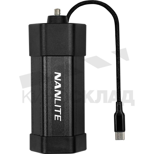 Батарейный блок Nanlite Pavotube Ii 6C Np-F с кабелем USB-C фото 2