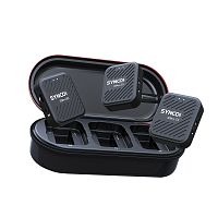 Беспроводная микрофонная система SYNCO G1(A2)Pro 2,4 ГГц (2 передатчика) с кейсом-зарядкой